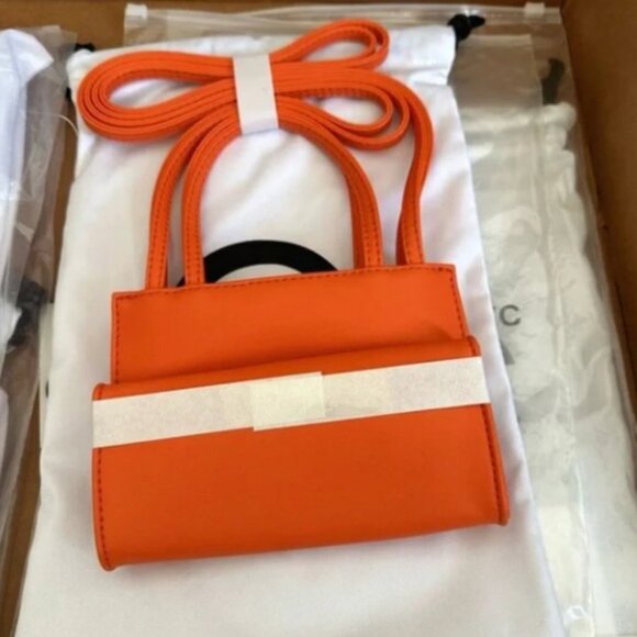🆕Telfar Small Size Shopping Bag-Orange - Picture 4 of 5